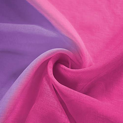 Koufall Kawaii Room Decor For Bathroom Pink And Purple Teen Girls Ombre Kids Curtain Rod Pocket Small Curtains For Girl Bedroom Decorations 45 Inch Length #TOP6