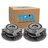 TRQ Rear Wheel Bearing and Hub Assembly Set 2 Piece Compatible with 18-22 Jeep Compass 15-18 Renegade 16-18 Fiat 500X FWD Models