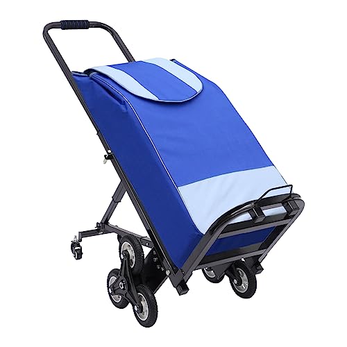 Carretilla para escaleras plegable con 8 ruedas y mango ajustable miniatura 2