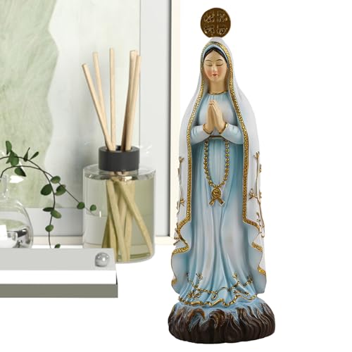 Statue de Mère Marie mini sculpture décoration maison église table - 2