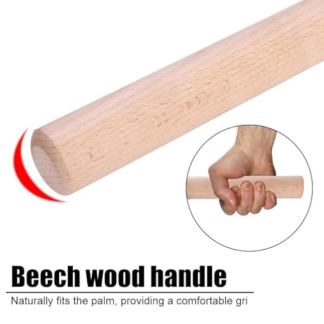 Forearm Strengthener, Wrist Roller Hand Grip Exerciser with Beech Handle for Workout Fitness Strength Training