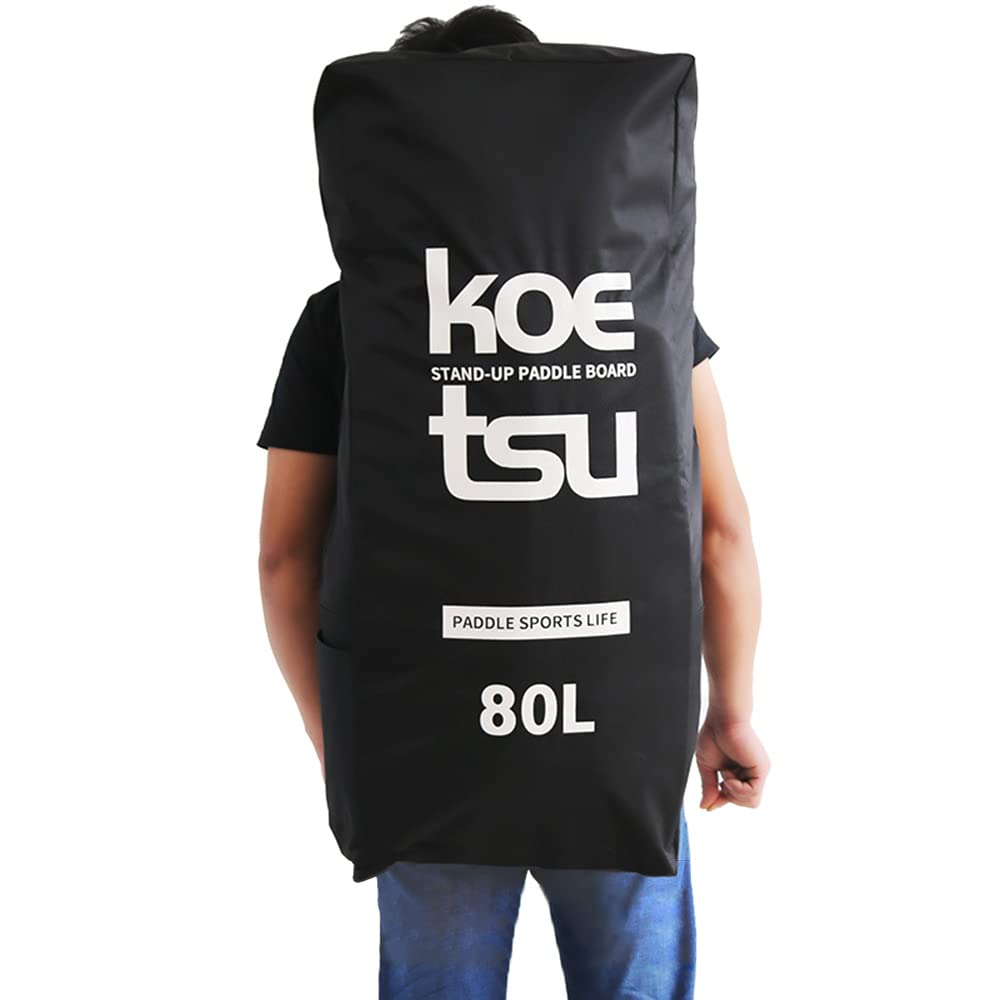Lixada Mochila de viaje de 80 l/105 l para tabla de remo inflable, bolsa de transporte para tabla de remo