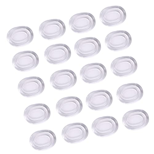 SUPVOX 20pcs Silicone Drum Damper Pads Transparent Mute Gel for Snare Drums Cymbals More Sound Dampening for Quiet Practice and Performance