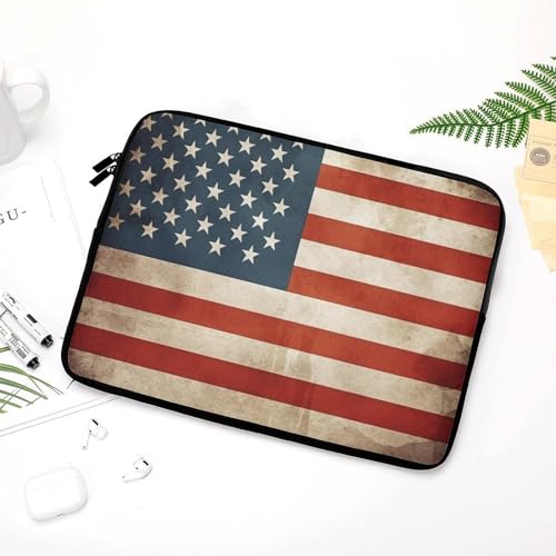 Funda para laptop 13 pulgadas con bandera vintage USA miniatura 5