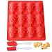 12 Little Pigs in a Blanket Silicone Baking Mold, Non Stick Silicone Molds for Muffin Tins| Easy Clean |BPA Free| Mini Cupcake Pan (Red Pig)