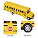 DUNRIOG 2 Pack Pull Back Bright Yellow School Bus Toys, 5.5