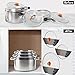 Universal Pot Lid Organizer for Cabinet - Upgraded Patented Niceyos 3 Pack Inside Cabinet Door Wall Mount Pan Top Storage Organizer Rack Holder for Kitchen, Fits 6