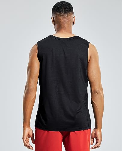 Image of MIER Men's Sleeveless Tank Top Dry Fit Workout Muscle Tee Shirt for Running Athletic Gym Sports Training, Moisture Wicking