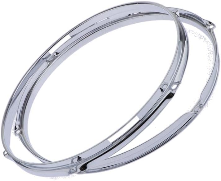 Snare Drum Hoop Set Pair 14" 6-Hole 1.5mm Thickness Chrome