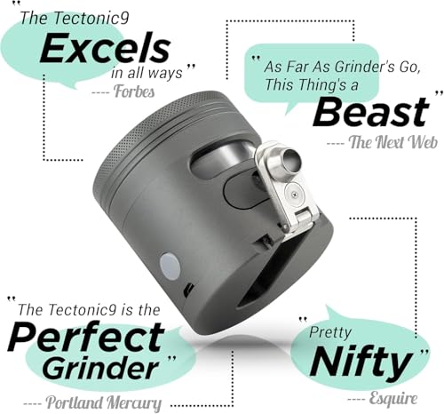 MANUAL Grinder AUTOMATIC Dispenser Large 2.5\" Aluminum Alloy, for HOME & KITCHEN ONLY (Midnight)… - Thumbnail 4