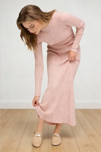Image of Design Mules for Women, Almond Toe Slip-On Flats, Backless Loafers with Matal Buckle, Comfort Casual & Dressy Shoes