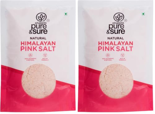 Image of Pure & Sure Natural Himalayan Pink Salt 500gm (Pack of 2) | Natural Substitute of White Salt