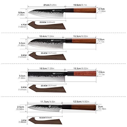 FINDKING-Chefs-Knives-Set-and-Edge-Guards-High-Carbon-Steel-Kitchen-Knives-Walnut-Knife-Holders-for-Home-Kitchen-Meat-Fruits-Vegetables-Dynasty-Series-8PCS