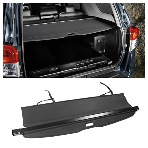 FREEMOTOR802 Compatible with 2010-2023 Toyota 4Runner Rear Cargo Cover, Black Trunk Shielding Shade