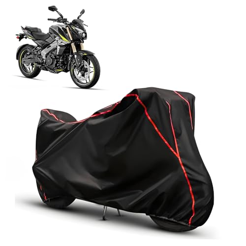 Image of Water Resistant Bike Cover for Bajaj Pulsar NS 400 | All Weather, UV Heat Resistant, Dustproof, Triple Stitched, Windproof Elastic Bottom