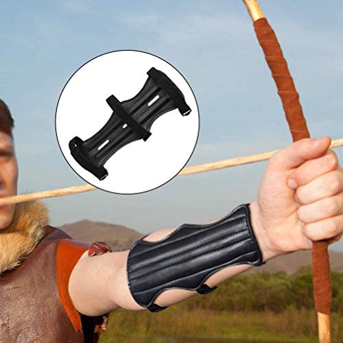 image for Haploon 4 Pack Archery Arm Guards Leather Forearm Protector Adjustable