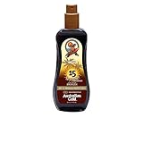 Australian Gold 15 SPF Protector Solar con Bronceador, Marron, 237 Mililitros, Loción