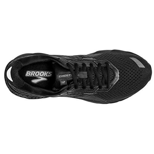 Brooks Brooks Mens Ghost 12 Running Shoe - Black/Grey - D - 11.5