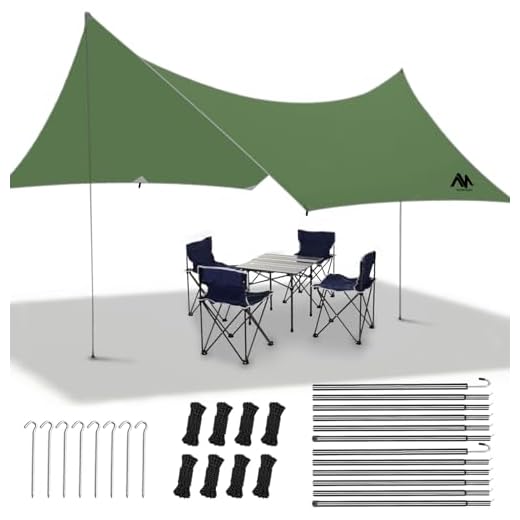 Best umbrella dont starve AYAMAYA Large Camping Tarp