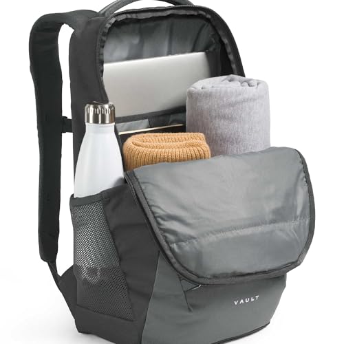 Image of The North Face Vault Everyday Laptop Backpack - Commuter Travel Bag, Water-Repellent Finish, Spacious Compartment, Anthracite Grey, One Size