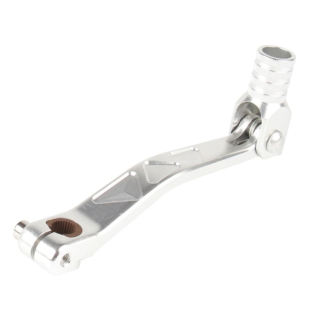 Lpuytrb Silver Gear Shifter Pedal Motorcycle Aluminum Folding Gear Shift Lever Dirt Bike Pit Bikes For Xr50cc For Crf50cc 70Cc 110Cc 125Cc