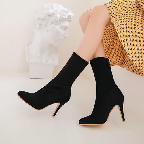 Bottes Amples mi-Mollet Idéales pour Vos Sorties Citadines Chic