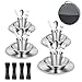 Cubiertos Camping – Vajilla de acero inoxidable. Incluye plato, cuenco, vaso, tenedor, cuchillo y cuchara. Juego de Cubiertos para llevar de picnic, acampada o autocaravana. (Para 4 Personas)