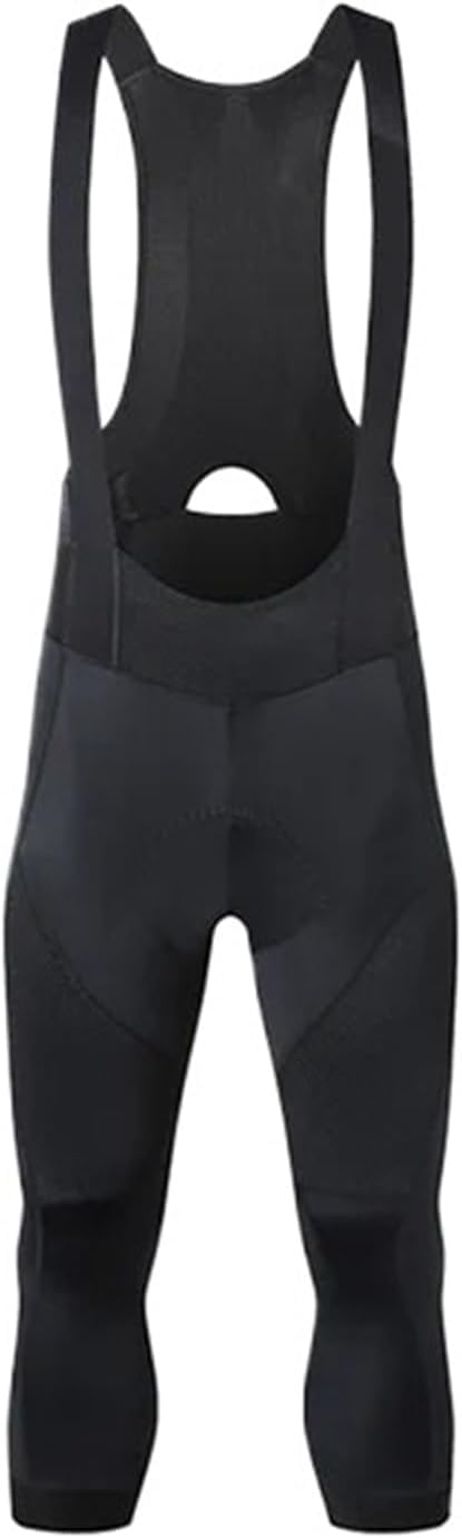 Cycling Bib Shorts Cycling Bib Shorts 3/4 Men 6 Hours Ride Padded Shorts Pro Road Bicycle Tights Pants Bib Bike Short Bib Cycling Pants, Black, S