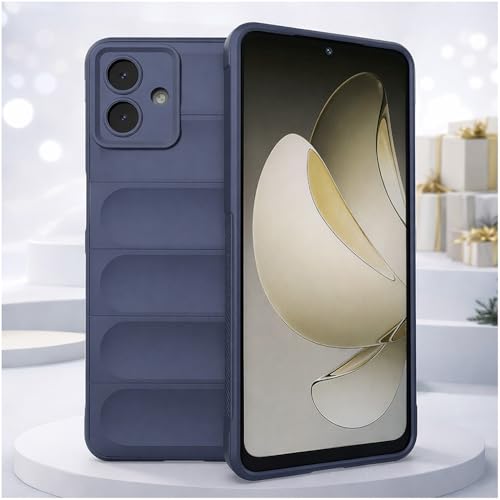 Image of Amazon Basics Mobile Cover for Samsung Galaxy A07 | Full Camera Protection | Liquid Silicon Case | Flexible Bumper Case for Samsung Galaxy A07 4G /5G /F07 4G /M07 4G /M17e 5G /F70e 5G (Dark Blue)