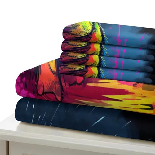 Housse de couette microfibres lit simple avec zip invisible - 6