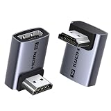 UGREEN Adaptador HDMI 2.1 8K Acodado 90 y 270 Paquete 2 8K 60Hz 4K 240Hz Bidireccional Adaptador HDMI Macho Hembra 48Gbps eARC HDR Aluminio Compatible con PC HDTV Proyector Monitor PS5 PS4 Xbox