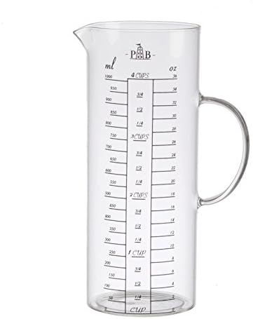La Porcellana Misura Measuring Jug Lt 1,0 Gb, White, 14 x 9 x 22 cm