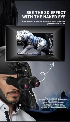 Binoculares 3D VR Visión Nocturna 4K Zoom Digital 6X miniatura 3