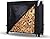 NEVERLAND Firewood Rack Cover 4ft Waterproof Outdoor Heavy Duty for Firewood Log Rack Fireplace Holder Storage Covers Black