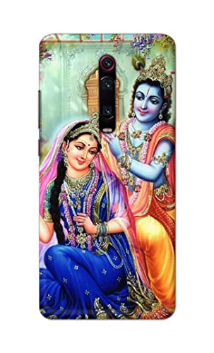Image of Printed Hard Back Cover Case for Mi Redmi K20 | Redmi K20 Pro Back Cover (Radha Krishna) -1803