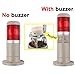 12V 24V Industrial Signal Tower Safety Stack Alarm Light LGP505 Led Multilayer Buzzer Caution Warning Lamp for Machine 110V 220V(2 Layer no Sound,220V Flash Light)