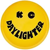 KC HiLiTES 5202 6' Round Yellow Plastic Light Cover w/ Black KC Daylighter Logo - Single Cover