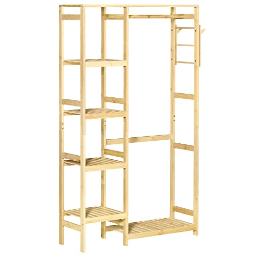 VERSATILE: Realizzato con mensole, barra per appendere e 2 ganci laterali, questo attaccapanni a muro è perfetto per tenere in ordine borse, vestiti e altri accessori.