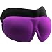 Produktbild Hairizone 3D Schlafmaske für Reise Augenmaske Schlafmaske Augenmaske Augenmaske Augenmaske mit 2 Sets Ohrstöpsel Schwarz Lila