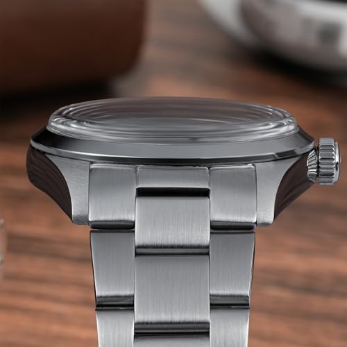 Image of watchdives VH31 Quartz Watch, WD1016 V3 Men Watches 37mm Dial Stainless Steel Wristwatch Sweep Sports Watch 100M Waterproof