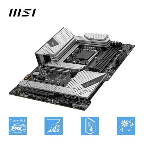 MSI PRO Z790-A WiFi II Motherboard, ATX - Supports Intel Core 14th, 13th & 12th Gen Processors, LGA 1700-80A SPS VRM, DDR5 Memory Boost 7800+MT/s/OC, PCIe 5.0 x16, 4 x M.2 Gen4, Wi-Fi 6E, 2.5G LAN by msi - Used condition - Image 4