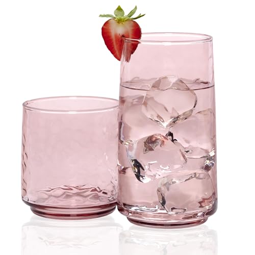 Anchor Hocking Rosewater Brockhill Drinking Glasses (16-Pieces, 12-ounce and 18-ounce, dishwasher safe) Anchor Hocking Rosewater Brockhill Drinking Glasses (16-Pieces, 12-ounce and 18-ounce, dishwasher safe)