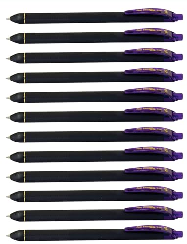 Pentel EnerGel Noir 0.7mm Violet - Pack of 12