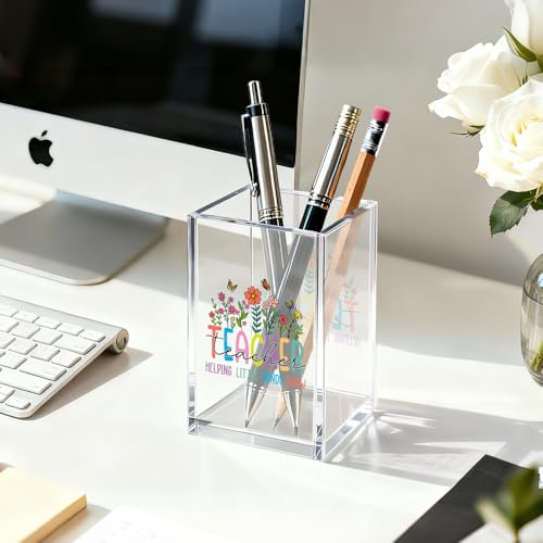 Image of Teacher Pen Pencil Holder for Desk, Funny Teacher Desk Accessories