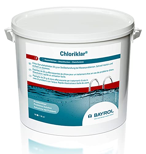 Bayrol_Chlore choc Bayrol Chloriklar pastilles 20 g à dissolution rapide à très haute teneur en chlore actif 10 kg