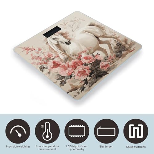 Báscula digital para baño con sensor preciso 400 lb miniatura 3