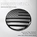 OUESAAS Front Hood American Flag Emblem Fits for BMW, Rear Trunk USA Flag Emblem Badge Nameplate for X3 X5 X6 3 4 5 6 7 8 Series (Black, 74mm)