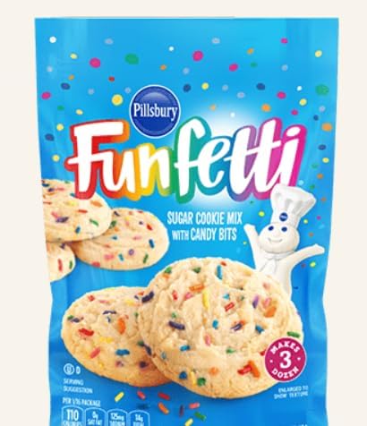 Funfetti Sugar Cookie Mix with Candy Bits NET WT 6.5 OZ (184 g)