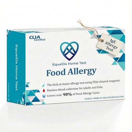 EqualDx Food Allergy Test for Adults & Kids- Clinical-Grade Accuracy,Ture Allergy Testing Covers...
