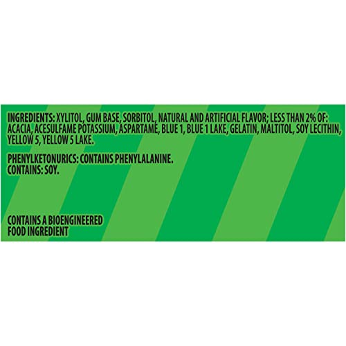Image of Trident Vibes Spearmint Rush Sugar-Free Chewing Gum, 6 Bottles of 40 Pieces (240 Total Pieces) (Pack of 4)